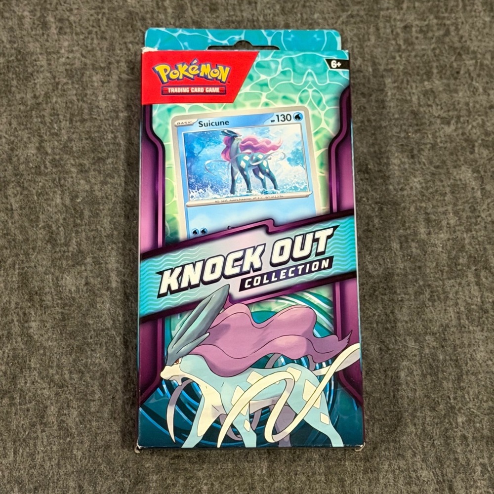 Pokemon TCG Knock Out Collection Suicune Foil Card 2 Booster Packs Sealed